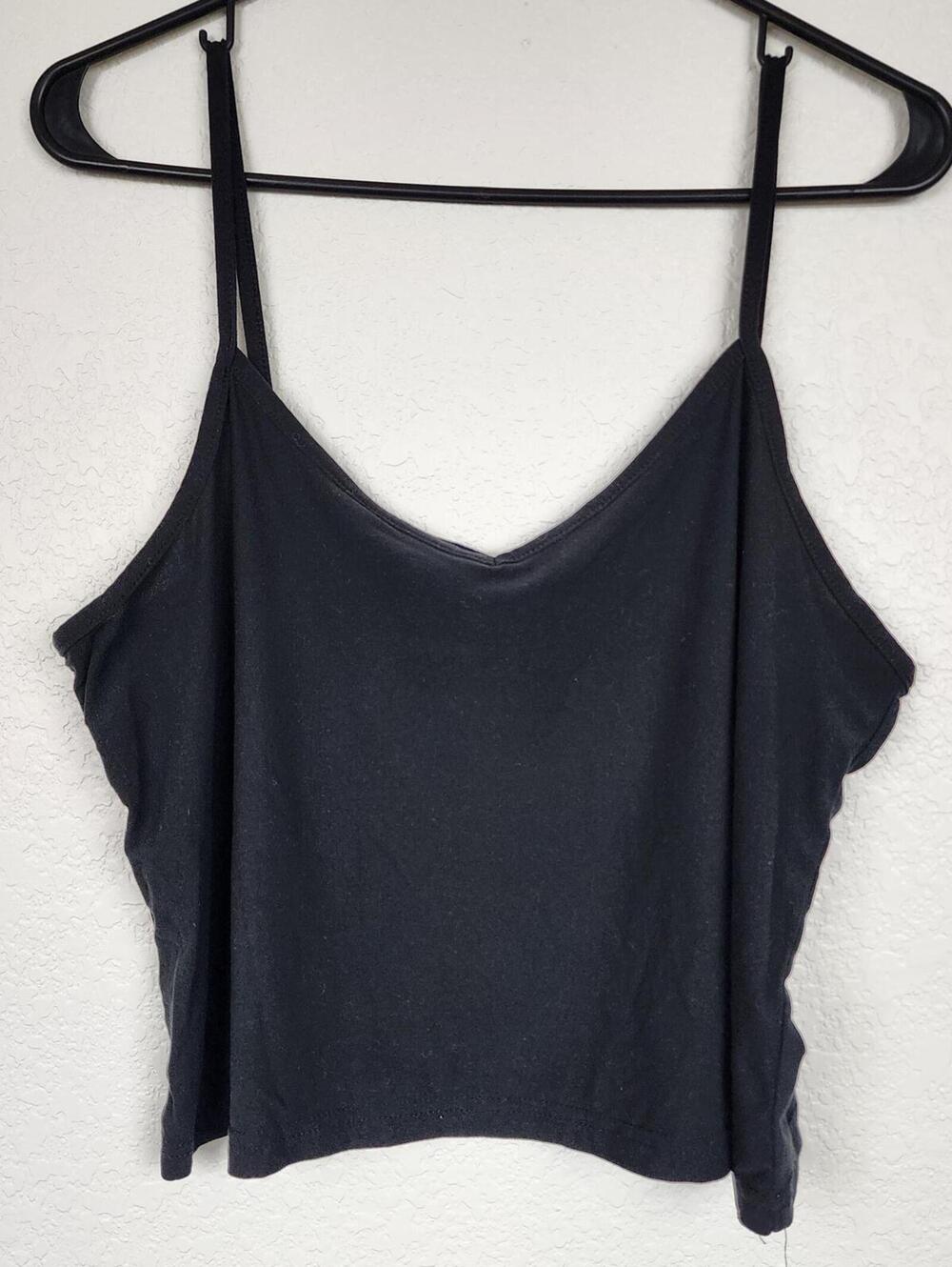 Fashion Nova Black Large Crop Top